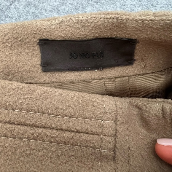 Jo No Fui Wool Mini Skirt- Camel, 40/XS - Picture 5 of 7